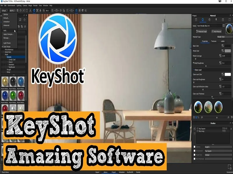 کاربردهای آموزش نرم افزار keyshot